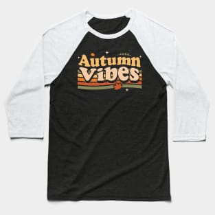 Autumn Vibes 70s Fall Lover Retro Vintage Baseball T-Shirt